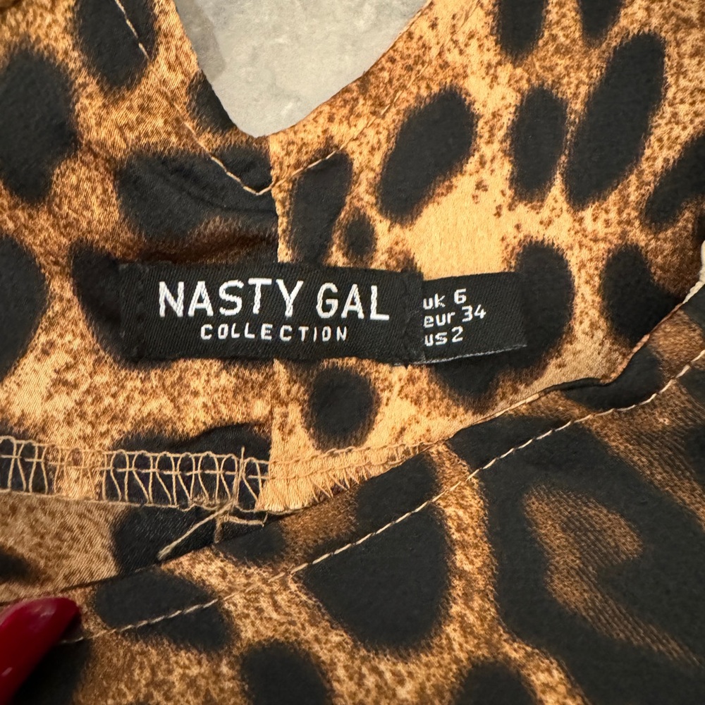 Nasty Gal Feline This Leopard Print Mini Slip Dress - Picture 7 of 8